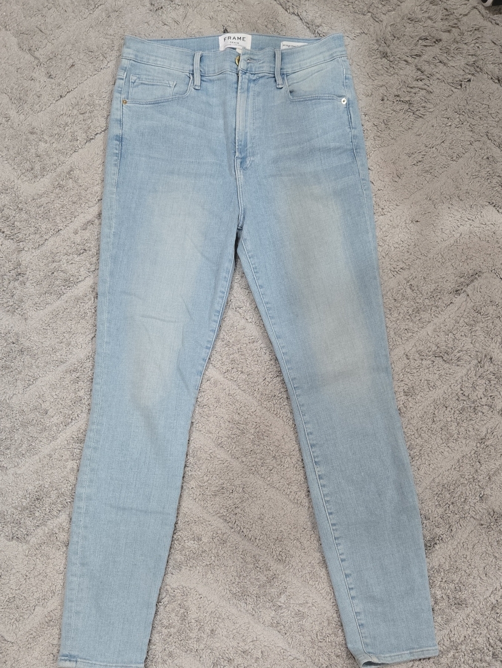 Frame Denim Pale Blue Slim Skinny Jeans